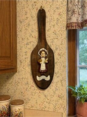 Vintage Grandma Wooden Wall Paddle